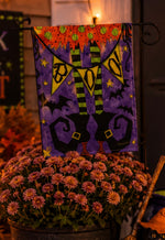Load image into Gallery viewer, Witch Boots Boo Halloween Flag Small Outdoor
