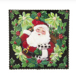 Load image into Gallery viewer, Santa with Holly &amp; Red Berries Buffalo Check Pattern
