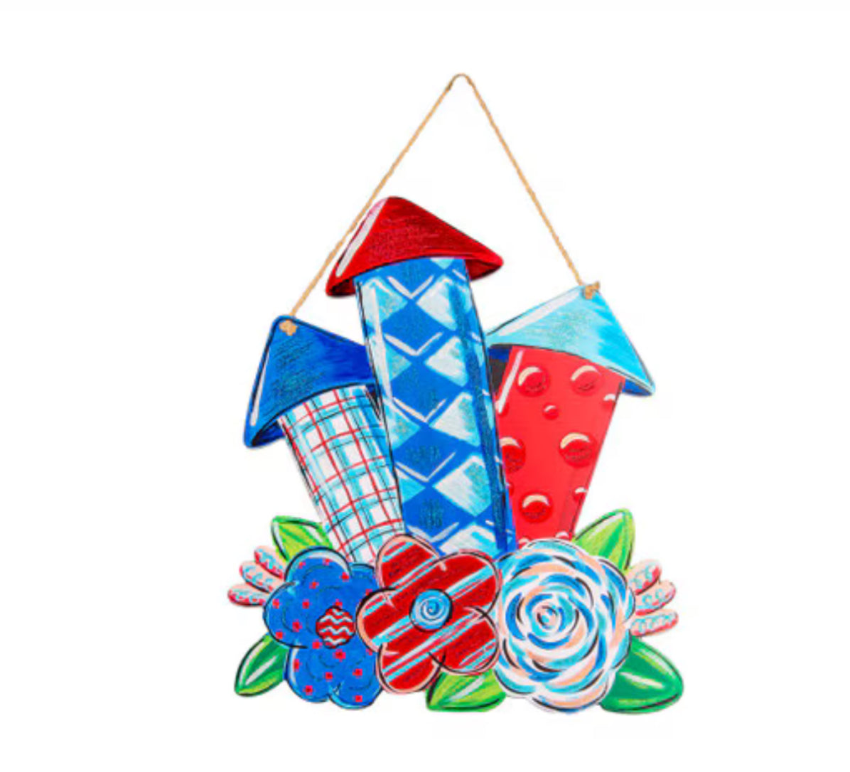 Americana: Firecracker Door Hanger
