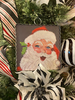 Load image into Gallery viewer, Jolly Santa Mini Print with Galvanized Frame
