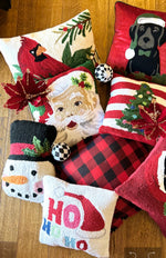 Load image into Gallery viewer, Choose from (4) Styles Christmas Hooked Pillows
