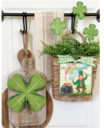 Load image into Gallery viewer, St Patricks Green 4-leaf Clover Metal Charm
