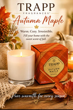 Load image into Gallery viewer, Autumn Maple 7oz Candle Trapp Fragrances Maple, Warm Caramel, Cedar wood
