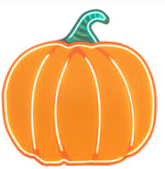 Load image into Gallery viewer, New! Neon Light Up Orange Pumpkin with Easel &amp; Stake
