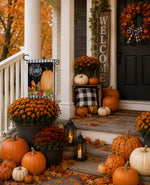 Load image into Gallery viewer, Give Thanks Outdoor Flag Small Black White Check Border
