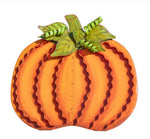 Load image into Gallery viewer, Biggest Large Orange Metal Pumpkin with Easel and Stake 45”

