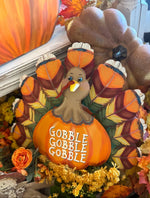 Load image into Gallery viewer, Gobble Gobble Bright Turkey Metal Stake
