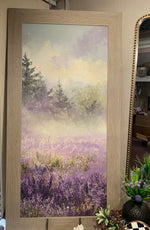 Load image into Gallery viewer, Lavender Wildflower Scene Shimmering Picture 20”x40”
