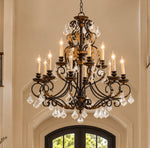 Load image into Gallery viewer, Rio Salado Matte Black 12-Light Chandelier
