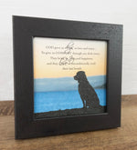 Load image into Gallery viewer, God Gave Us Dogs Dark Wood Framed Shimmering Picture (Copy)
