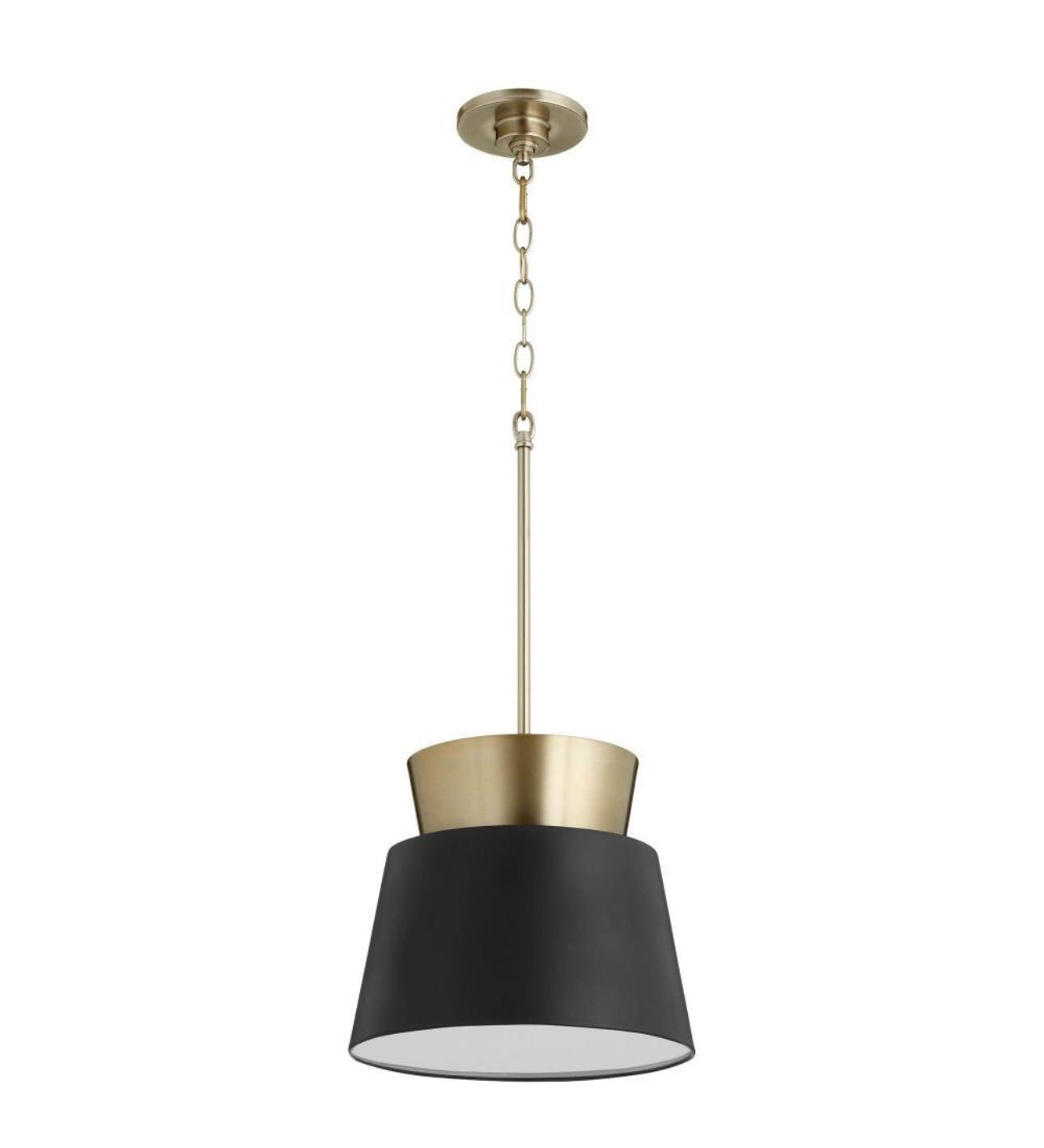 Pendant Contemporary Black and Gold 1-lite