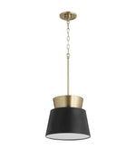 Load image into Gallery viewer, Pendant Contemporary Black and Gold 1-lite
