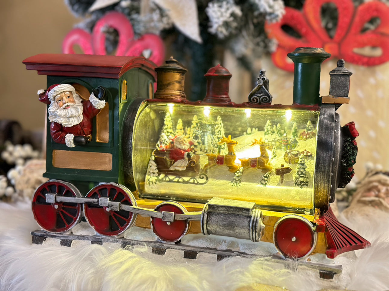 LED Train: Santa Driving the Train with Scene LED