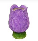 Load image into Gallery viewer, Blooming Lavender Tulip Planter Spring Easter Ceramic Container
