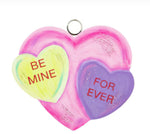 Load image into Gallery viewer, Valentines Day: Heart Mini Charm Pink, Lavender, Green Be Mine
