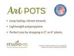 Load image into Gallery viewer, Americana: Sweet Liberty 6” Pot Red, White, and Blue
