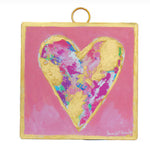 Load image into Gallery viewer, Valentine&#39;s Day: Pink and Gold Mini Print with Gold Frame
