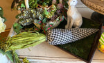 Load image into Gallery viewer, Houndstooth Black and White Fabric Carrot 18” length
