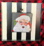 Load image into Gallery viewer, Jolly Santa Mini Print with Galvanized Frame
