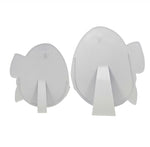 Load image into Gallery viewer, Set of 2 Eggs with Plaid Bows in Periwinkle and Green Stake
