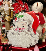 Load image into Gallery viewer, Red &amp; White Santa Metal Outdoor/Indoor Stake Christmas
