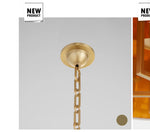 Load image into Gallery viewer, Pendant Contemporary 26” White and Gold 6-lite Aged Brass
