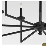Load image into Gallery viewer, Eldorado 8-Light Bead Matte Black Chandelier
