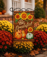 Load image into Gallery viewer, Fall Be Grateful Pumpkin Flag Outdoor
