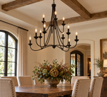 Load image into Gallery viewer, Livingston 12-Light Chandelier Bronze
