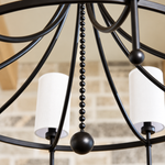 Load image into Gallery viewer, Lee Blvd 8-Light Bead Matte Black Chandelier
