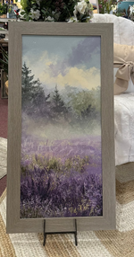 Load image into Gallery viewer, Lavender Wildflower Scene Shimmering Picture 20”x40”
