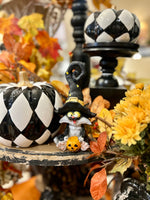 Load image into Gallery viewer, Black Halloween Cat with Witch Hat
