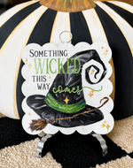 Load image into Gallery viewer, Something Wicked This Way Comes Mini Print with Scalloped Edge
