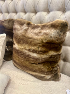 Luxurious Fisher Faux Fur Euro Shams