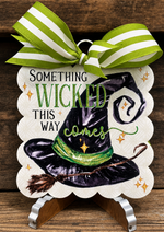 Load image into Gallery viewer, Something Wicked This Way Comes Mini Print with Scalloped Edge
