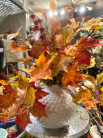 Load image into Gallery viewer, Fall Stems Arrangement in White Bubble Vase
