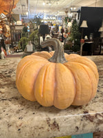 Load image into Gallery viewer, Fall Soft Orange Resin Pumpkin
