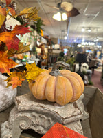 Load image into Gallery viewer, Fall Soft Orange Resin Pumpkin
