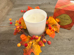 Load image into Gallery viewer, Fall Orange Pumpkin and Fall Leaves Candle Ring
