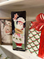 Load image into Gallery viewer, Santa Baker Canvas Picture with Galvanized Frame
