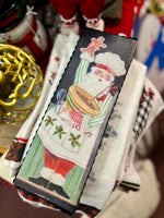 Load image into Gallery viewer, Santa Baker Canvas Picture with Galvanized Frame
