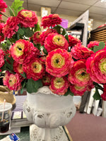 Load image into Gallery viewer, Hot Pink &amp; Coral Ruffled Ranunculus Bush
