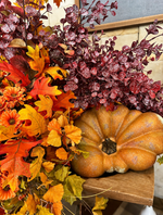 Load image into Gallery viewer, Realistic Faux Flat Bottom Boy Pumpkin

