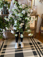 Load image into Gallery viewer, White Azalea Bush with Cascading Stems 27”length
