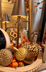 Load image into Gallery viewer, Cheetah Print Small Stuffed Pumpkin
