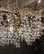 Load image into Gallery viewer, Glicina 8-Light Chandelier in Natural Brass by Quorum International
