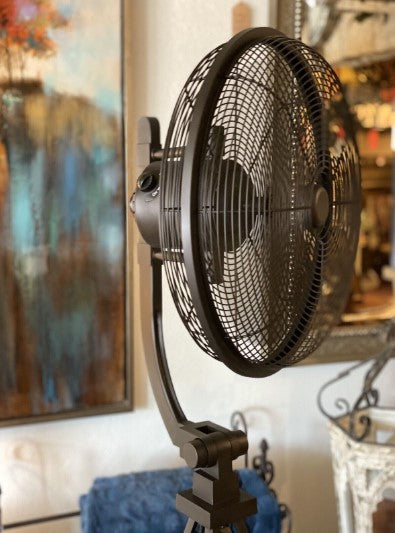 Oiled Bronze OR Galvanized Windmill Floor Fan - ALMOST GONE!