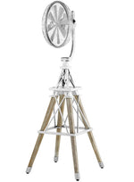 Load image into Gallery viewer, Oiled Bronze OR Galvanized Windmill Floor Fan - ALMOST GONE!
