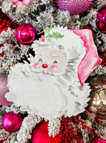 Load image into Gallery viewer, Pink Santa Metal Outdoor/Indoor Stake
