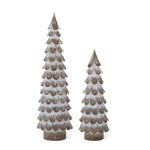 Load image into Gallery viewer, Christmas Wood Grain Style Resin Trees Set of 2
